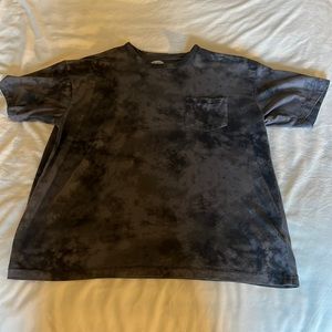 Black tye-dye short sleeve